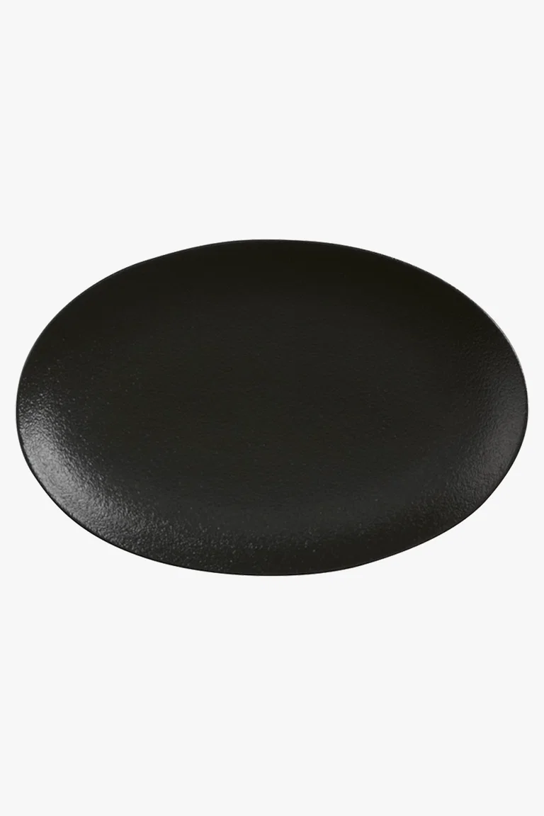 C63s Caviar Oval Plate — Black