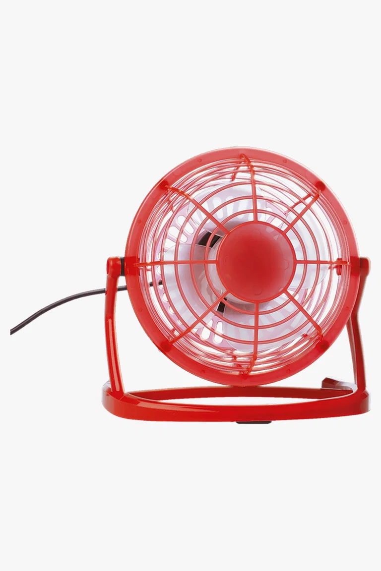 C63s USB Desk Fan — Red