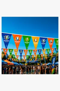 C63s Pennants PVC Digital Double Sided Triangle — Standard