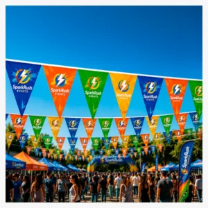 C63s Pennants PVC Digital Double Sided Triangle — Standard