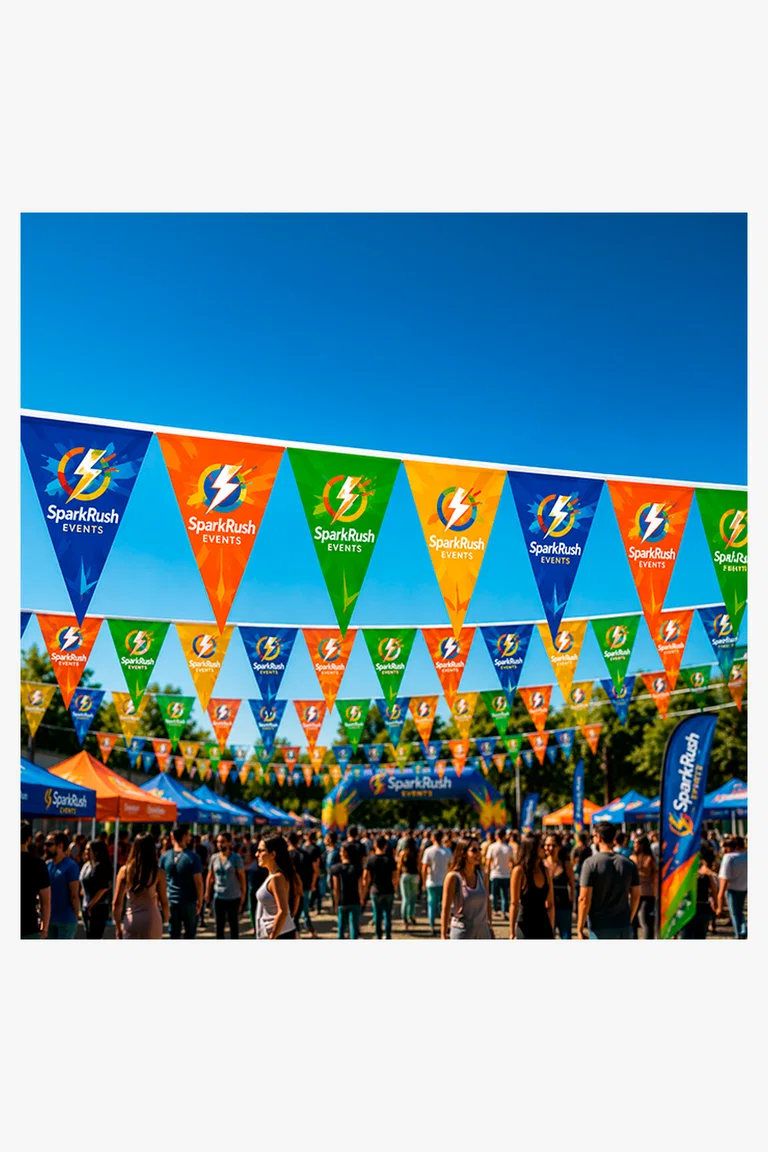 C63s Pennants PVC Digital Double Sided Triangle — Standard