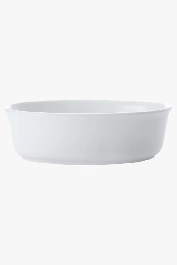 C63s White Basics Pie Dish Oval — White