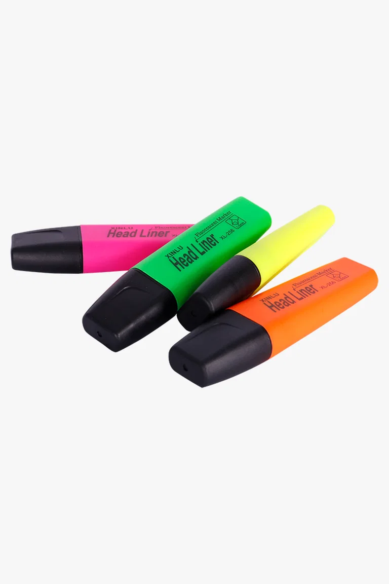 C63s 4 Pcs Highlighter Set — Clear
