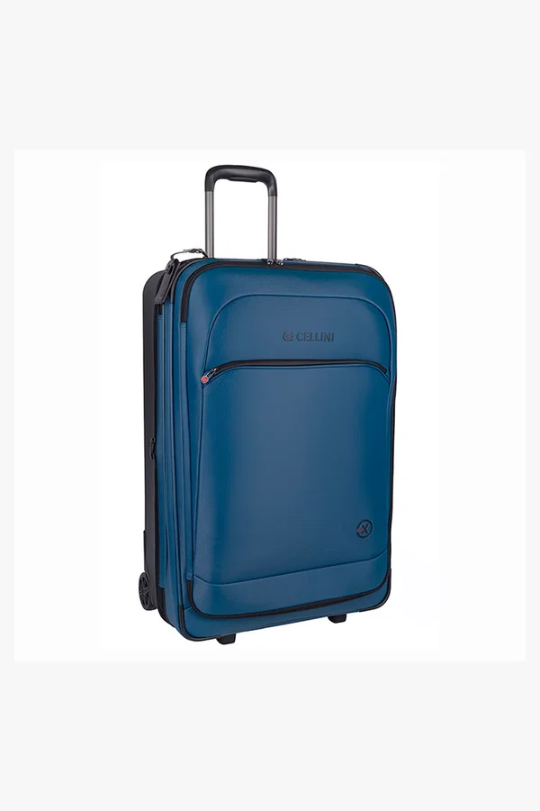 C63s Cellini Pro X Large 4 Wheel Trolley Case — Blue