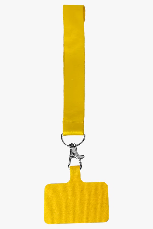 C63s Cellphone Petersham Wrist Lanyard — Yellow