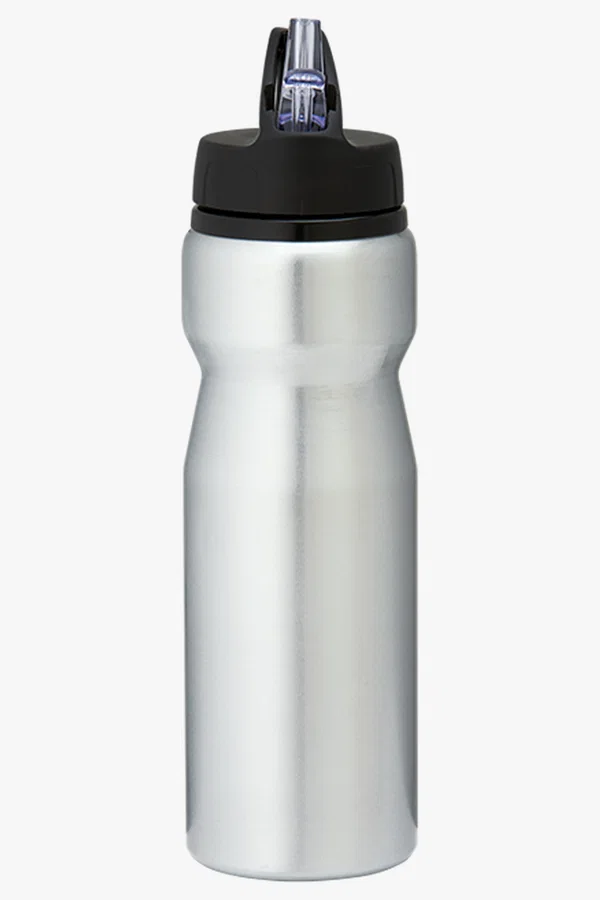 C63s 750ml Aluminium Water Bottle with Carry Handle — Silver