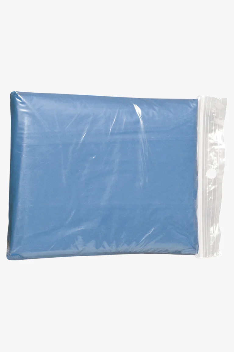 C63s Translucent PVC Poncho — Pale Blue