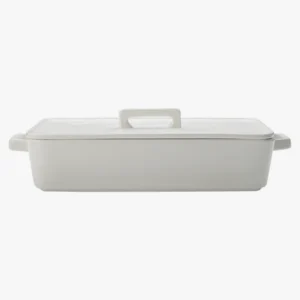 C63s Epicurious Rectangular Baker With Lid — White