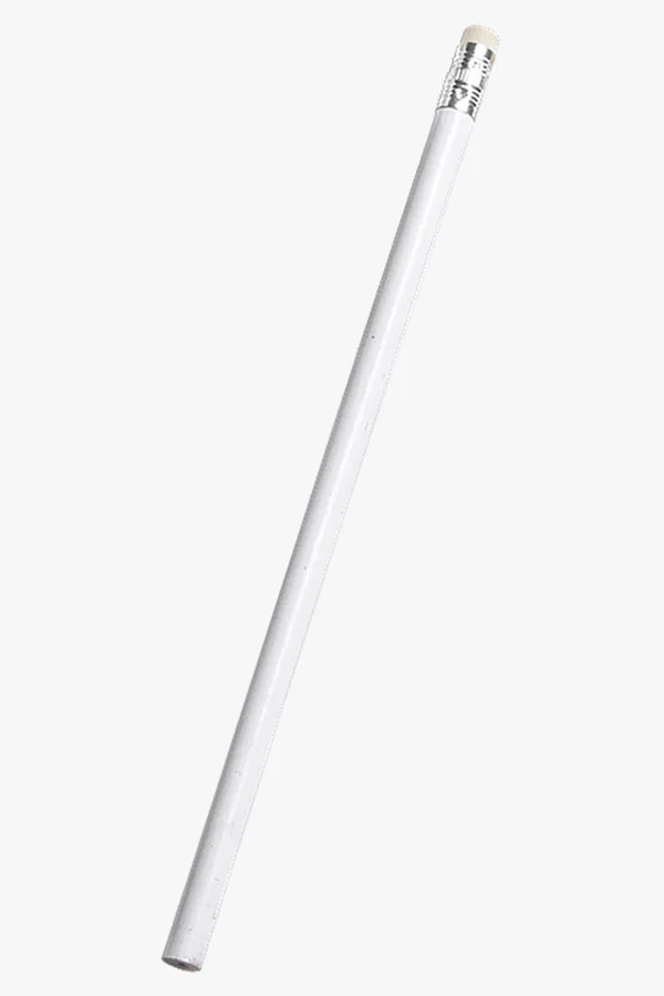 C63s Unsharpened Pencil — White