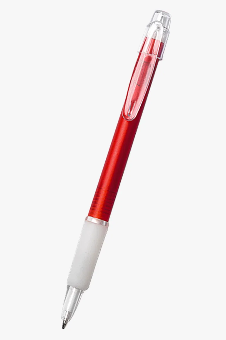 C63s Frosted Plastic Ballpoint Pen — Red