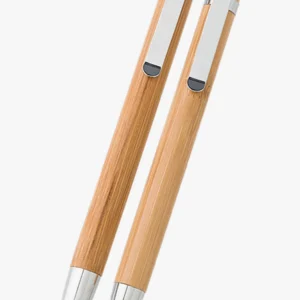 C63s Bamboo Pen and Clutch Pencil Set — Brown