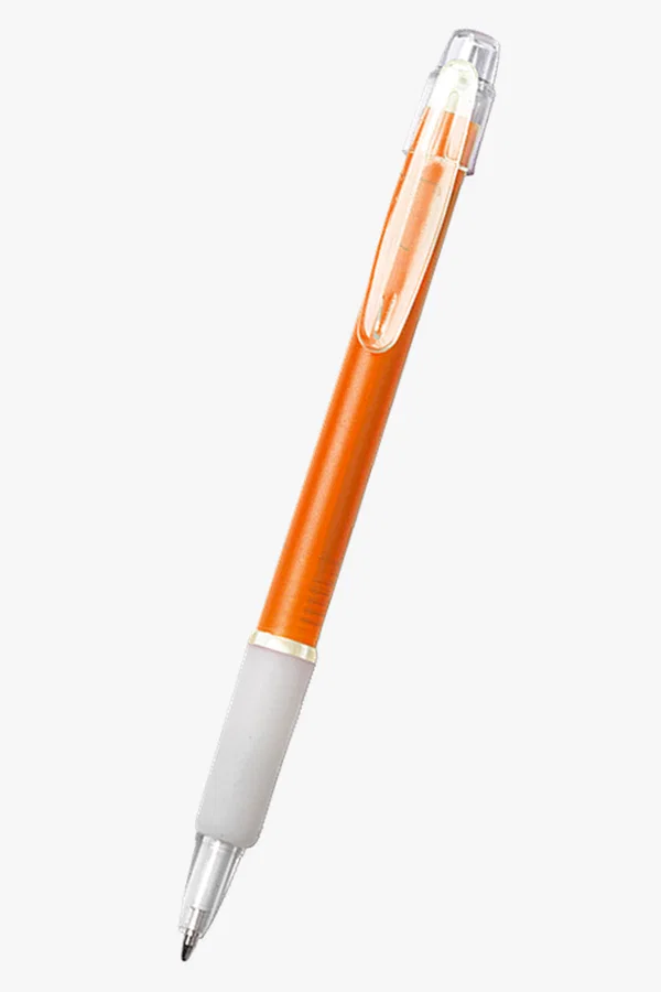 C63s Frosted Plastic Ballpoint Pen — Orange