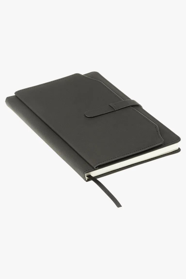C63s A5 Notebook with Outer Pouch — Black