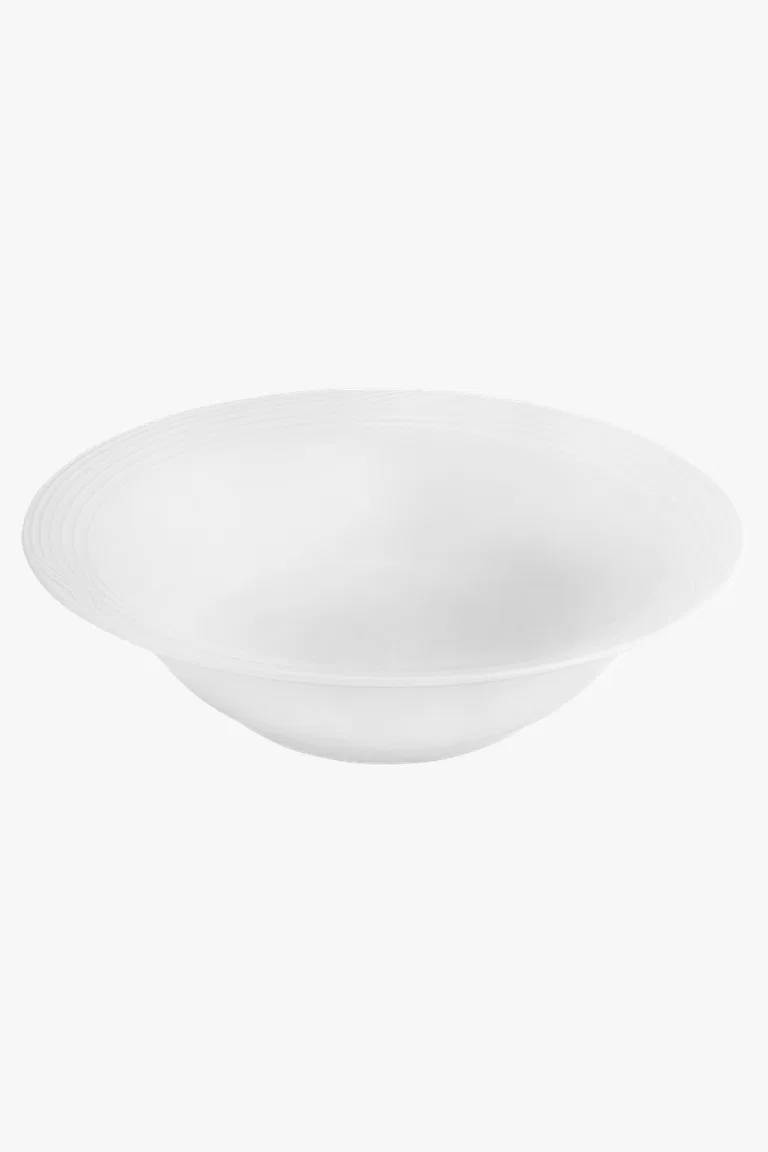 C63s Arctic White Round Salad Bowl — White
