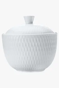 C63s White Basics Diamonds Sugar Bowl — White