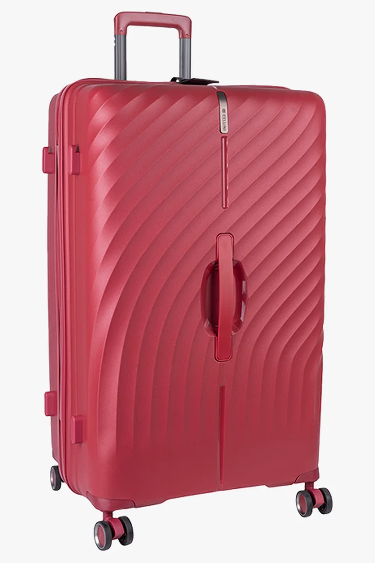 C63s Cellini Xpedition Large Trolley Trunk Case — Red