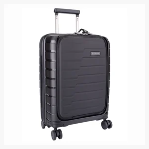 C63s Cellini Microlite Business Soft Front Carry On Trolley — Black