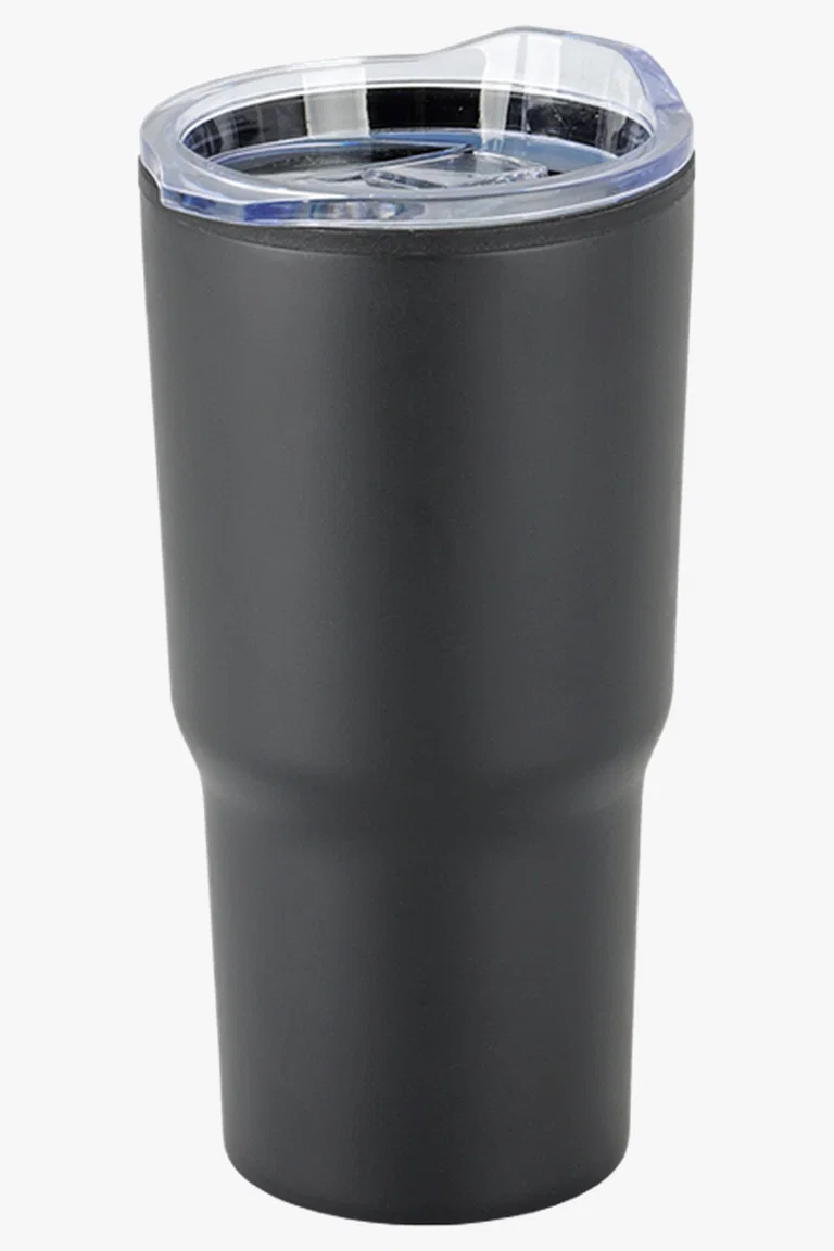 C63s 590ml Stainless Steel Mug With Clear Lid — Black