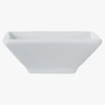 C63s White Basics Square Footed Sauce Dish — White