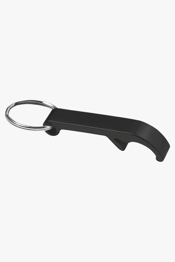 C63s Metal Bottle Opener Keychain — Black