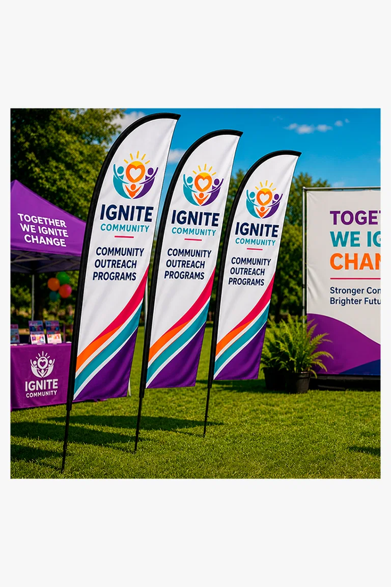 C63s Wind Cheather Banners Deluxe Double Sided Digital — Standard