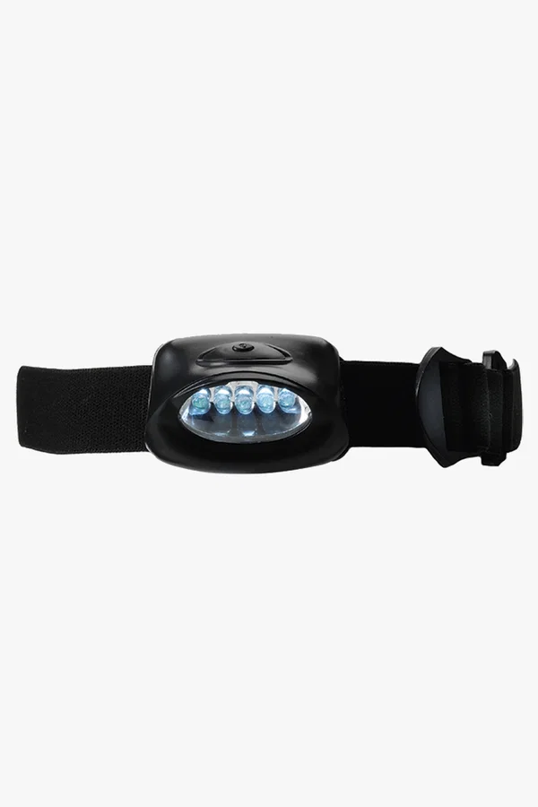 C63s Head Lamp with 5 LED Lights — Black