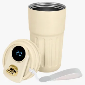C63s Travel Temperature Mug — Cream