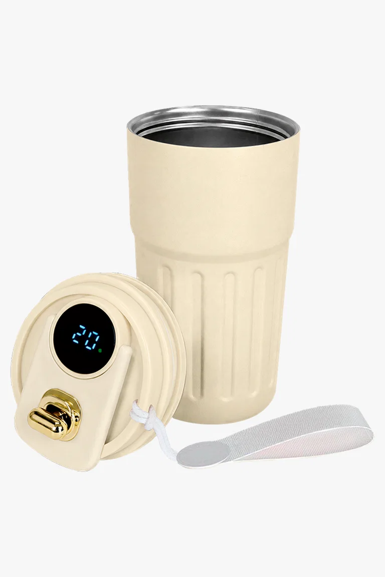 C63s Travel Temperature Mug — Cream