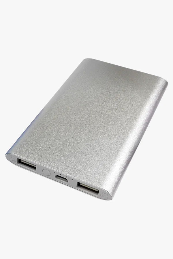 C63s Slim Aluminium 4000 mAh Powerbank — Silver
