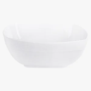 C63s Arctic White Square Bowl — White