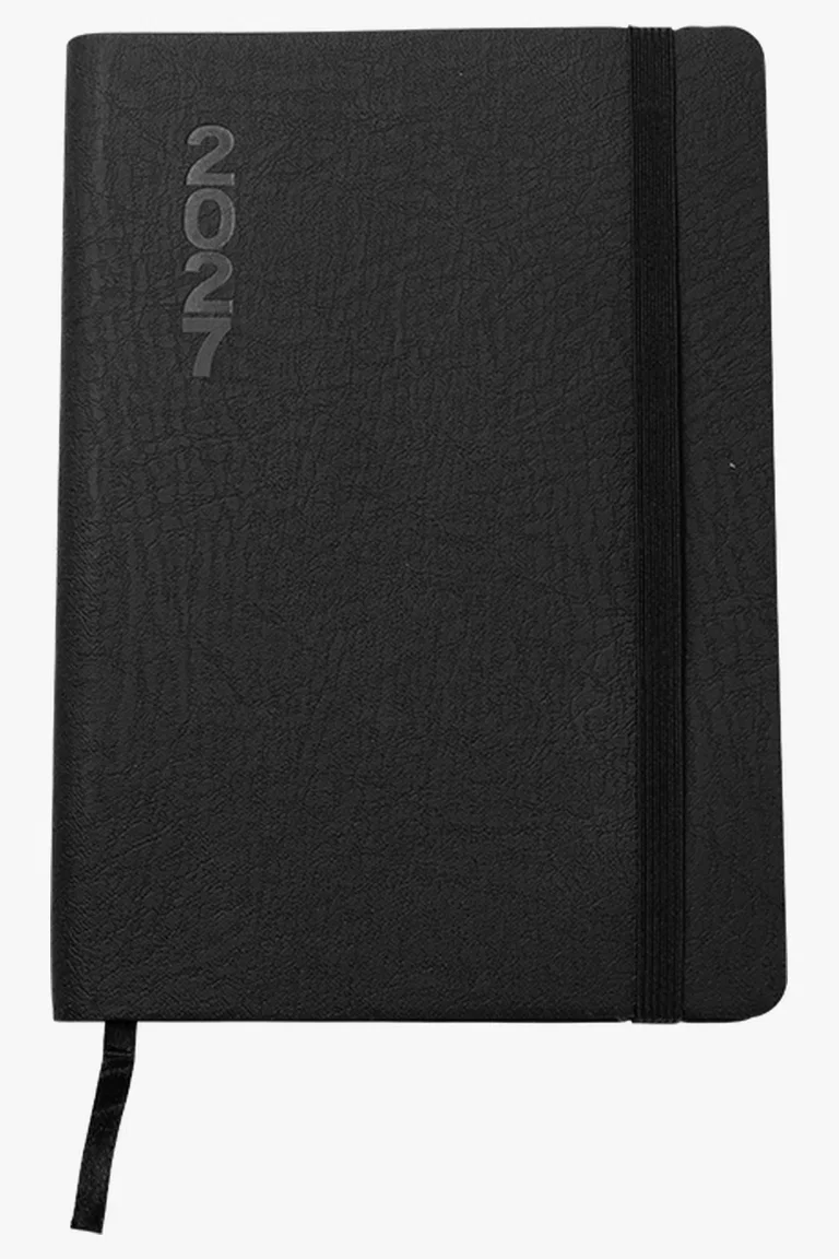 C63s 2027 Soft Touch Square A5 Diary — Black