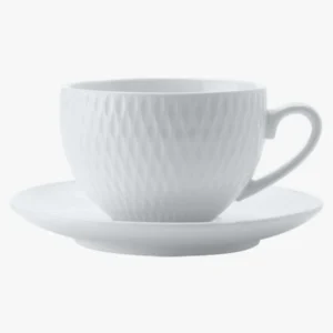C63s White Basics Diamonds Demi Cup and Saucer 90ml — White