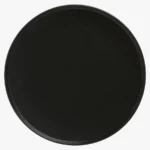 C63s Caviar High Rim Plate — Black