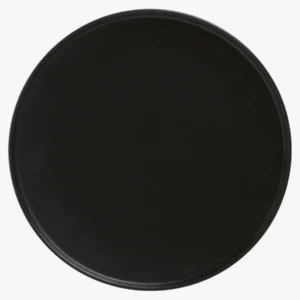 C63s Caviar High Rim Plate — Black