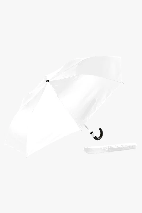 C63s Gents Compact With Leather Handle — White
