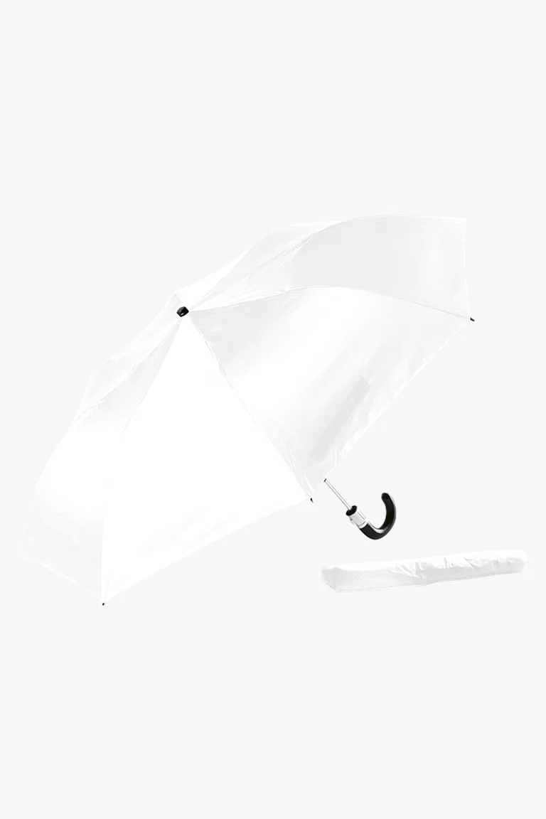 C63s Gents Compact With Leather Handle — White
