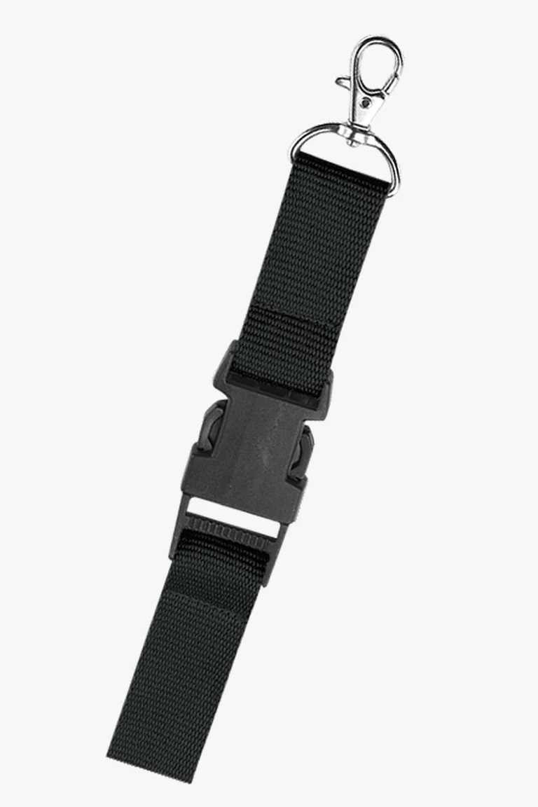 C63s Lanyard with Safety Release Clip — Black