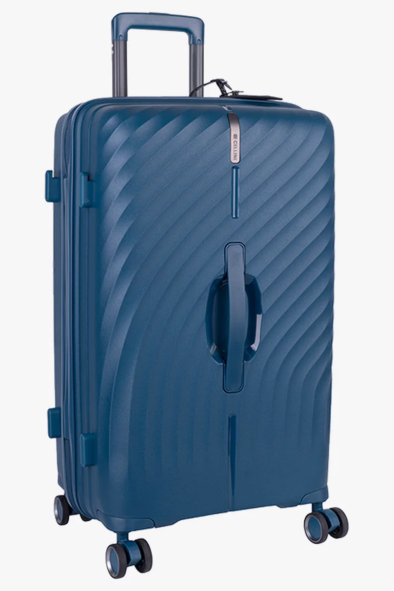 C63s Cellini Xpedition Medium Trolley Trunk Case — Navy