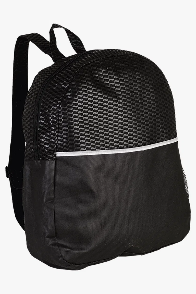 C63s Wave Design Backpack Non-Woven — Black