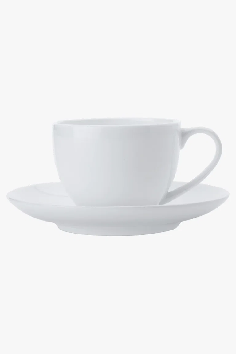 C63s Cashmere Round Demi Cup and Saucer 100ml — White
