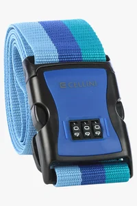 C63s Cellini Combination Lock Luggage Straps — Black