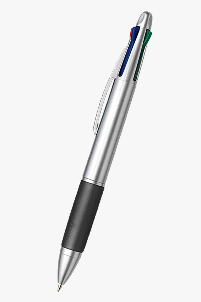 C63s 4 Colour Ballpoint Pen with Rubber Grip — Black