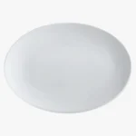 C63s White Basics Oval Plate — White
