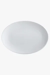 C63s White Basics Oval Plate — White