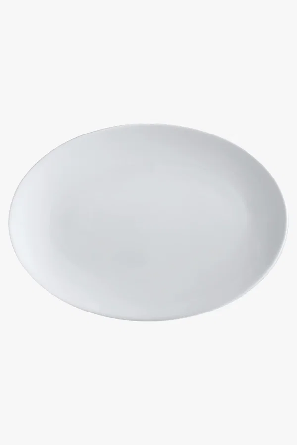 C63s White Basics Oval Plate — White C63s White Basics Oval Plate — White