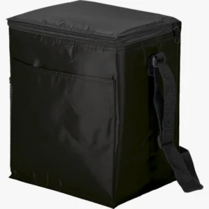 C63s 12 Can Cooler with 2 Exterior Pockets 70D PEVA Lining — Black
