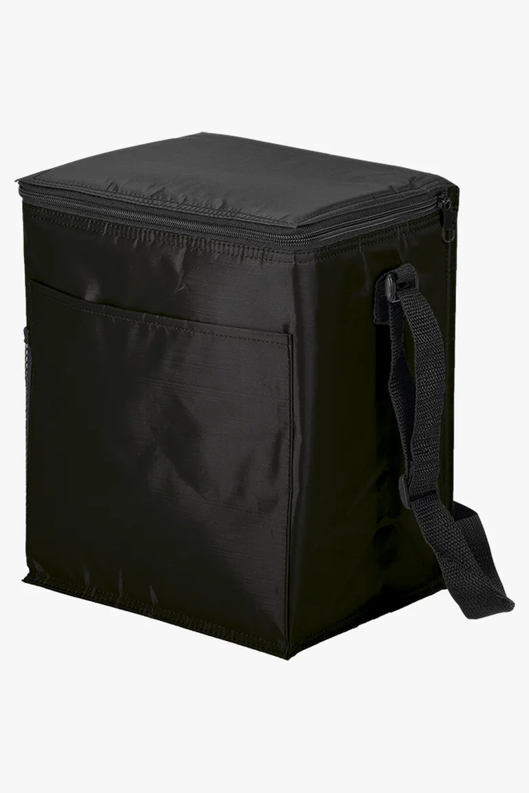 C63s 12 Can Cooler with 2 Exterior Pockets 70D PEVA Lining — Black