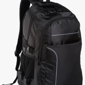 C63s Curved Piping Backpack — Black