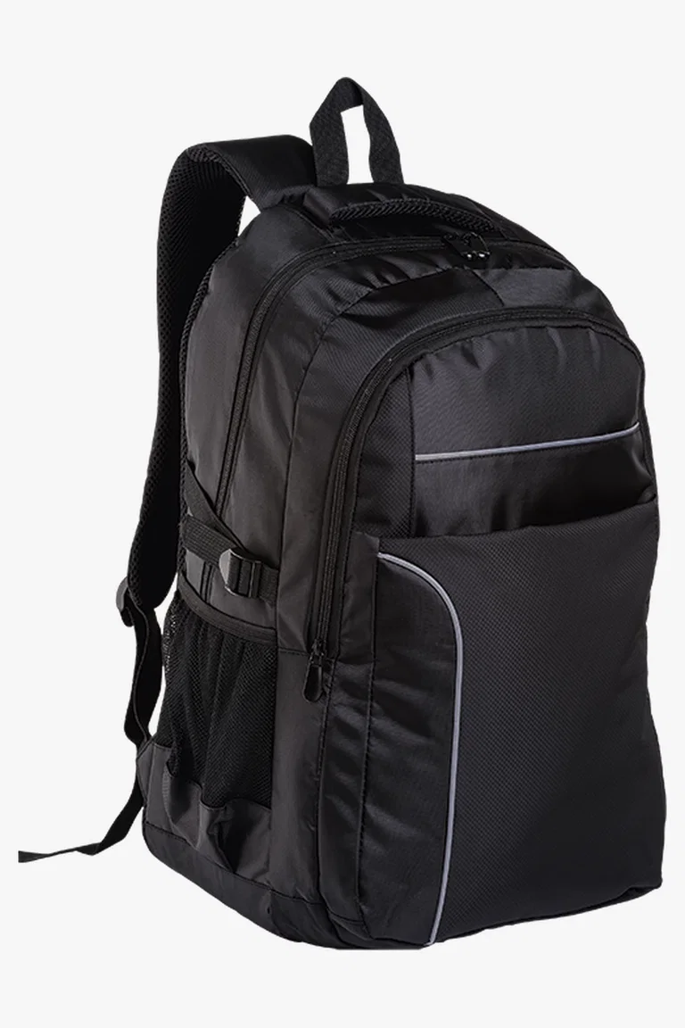 C63s Curved Piping Backpack — Black