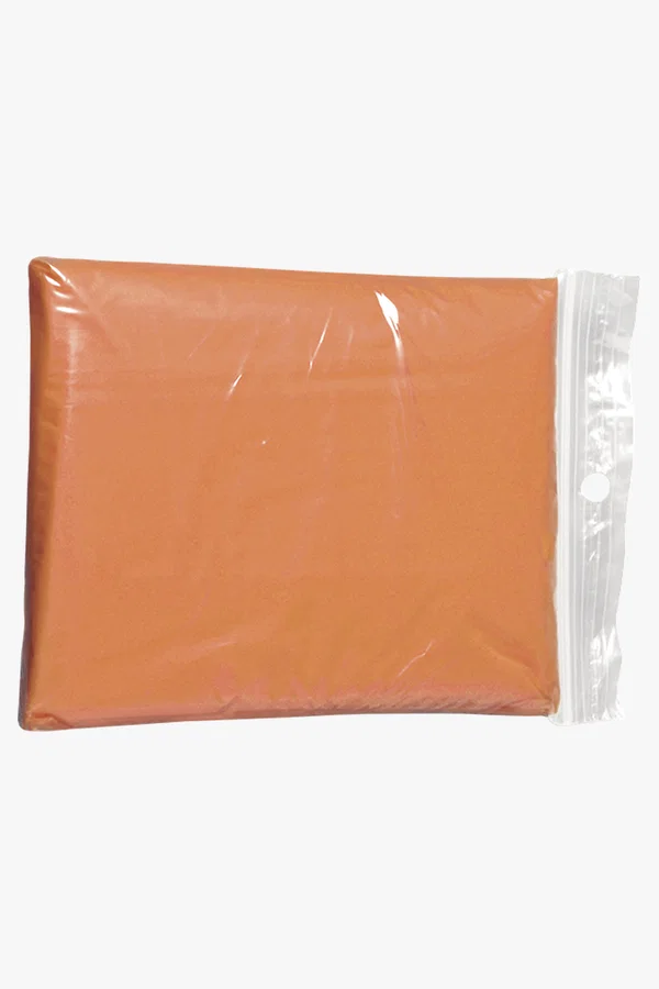 C63s Translucent PVC Poncho — Orange